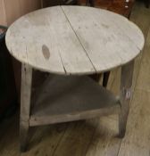 A cricket table, W.76cm