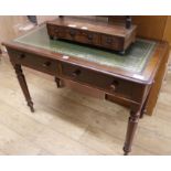 A Victorian mahogany writing table, W.107cm