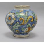 An 18th century Italian maiolica jar