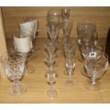 A collection of mixed glasses