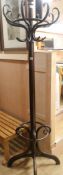 A bentwood coat stand, H.200cm