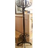 A bentwood coat stand, H.200cm