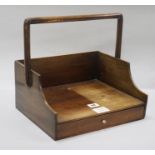 A Regency mahogany book carrier