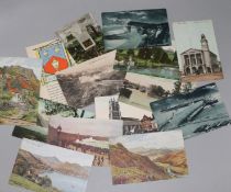 A quantity of topographical postcards