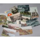 A quantity of topographical postcards