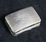 A Georgian silver snuff box by Samuel Pemberton?