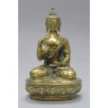 A bronze figure of Buddha