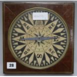 A large inlaid compass