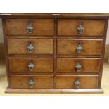 A Victorian mahogany miniature chest of drawers