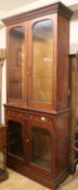 A Victorian bookcase, H.240cm