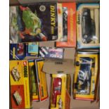 Various Dinky and Corgi models, boxed and booklets, 1970's