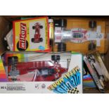 Two boxes of Polistil diecast models and other diecast models