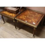 A pair of inlaid coffee tables, W.61cm