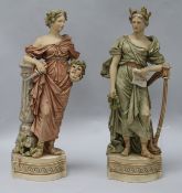 A pair of Royal Dux figurines