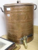 A Victorian copper cistern