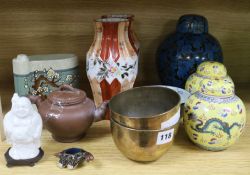 A quantity of Oriental ceramics, etc