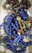 A quantity of various African tribal beads