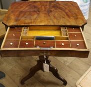 A Victorian mahogany work table, W.59cm