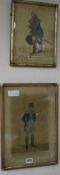 Two early 19th century caricatures, handcoloured prints