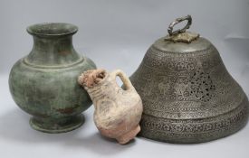 A bell and two pots