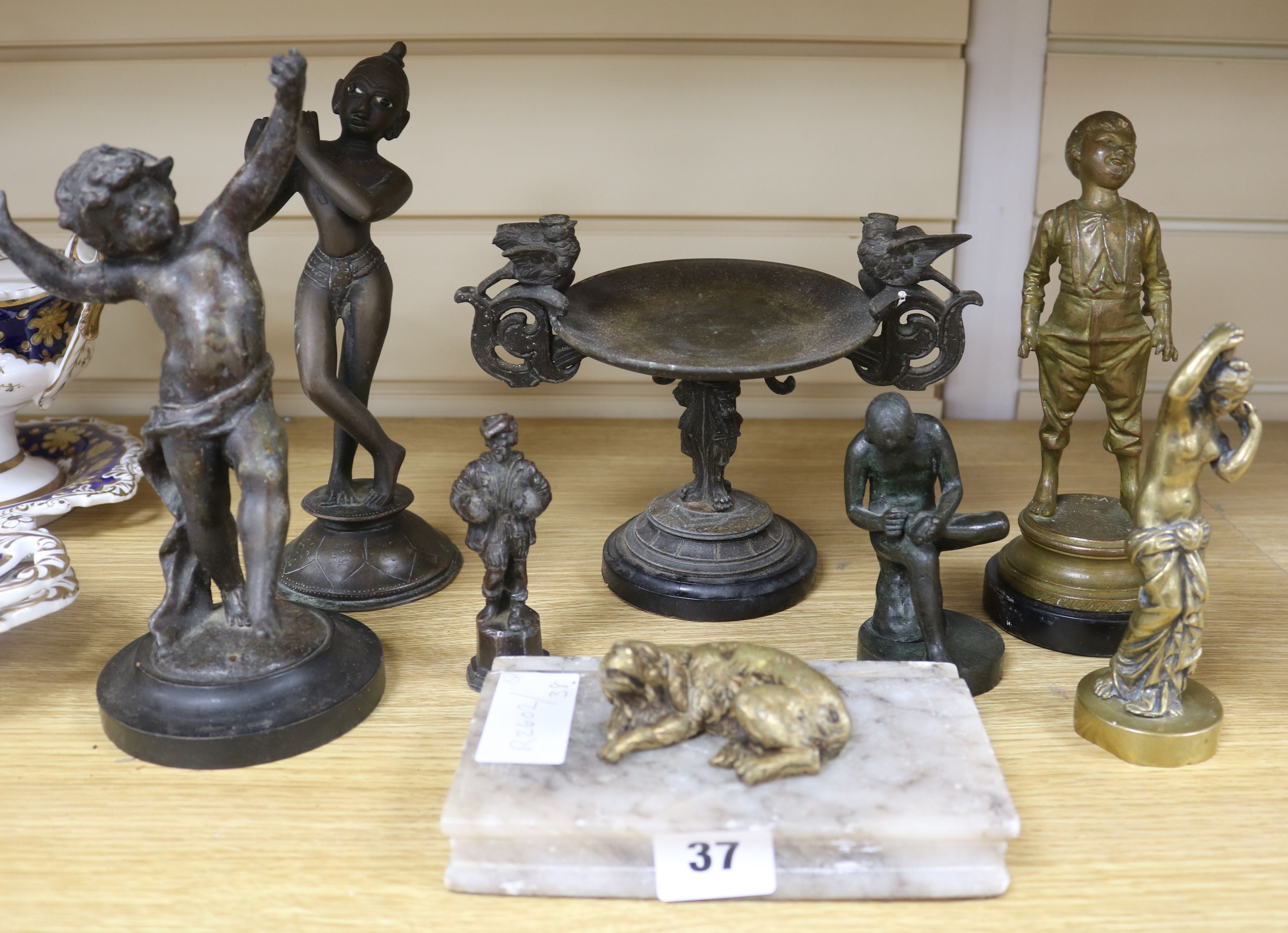 A collection of bronzes, etc.