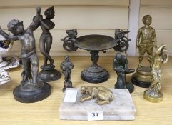 A collection of bronzes, etc.