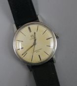 An Omega steel Seamaster 600 gentleman's wrist watch (non working)