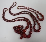 Cherry amber beads