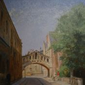 Simon Kojin (b.1979), oil on canvas, 'Oxford', signed, inscribed verso and dated 2002 65 x 65cm