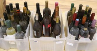 Thirty two bottles of mixed wines
