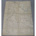 A collection of War Revision 1940 linen backed maps, etc.