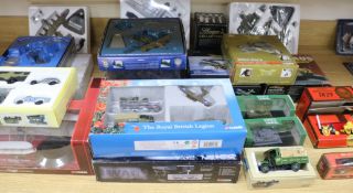 A collection of Corgi cars and aircraft all boxed (23)