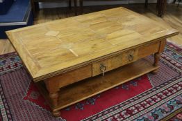 A two tier coffee table