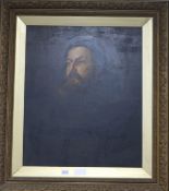 Victorian School, oil, Portrait of a bearded man, 60 x 50cm