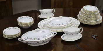 A Minton Dryden patterned dinner service