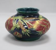 A Moorcroft 'Malahide' limited edition vase made for James McIntyre & Co by Rachel Bishop. H 4.