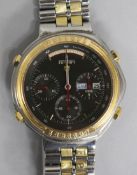 A gentleman's steel Ferrari wrist watch no.300268