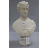 A Copeland parian bust of Princess Alexandra, modelled by Mary Throneycroft