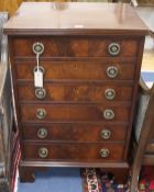 A mahogany chest, H.87cm