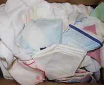 A quantity of mixed kid gloves, hankies and clothing