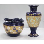 Two Royal Doulton Slater's patent vases