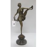 An Art Deco style model of a dancer