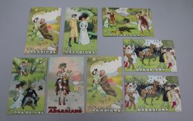 Eight Edwardian postcards