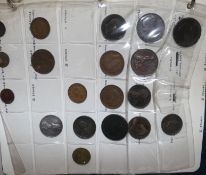 A collection of British coins, 17th-20th century, including a Charles II half crown 1676, VG 1887