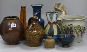 A collection of German and other pottery