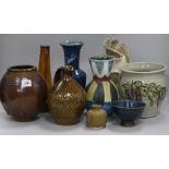 A collection of German and other pottery