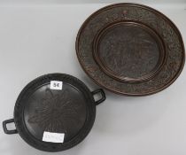 Two Art Union decorative tazza