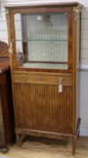 A display cabinet, H.149cm