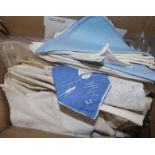 A quantity of table cloths and napkins