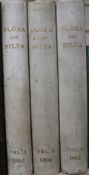 Robinson, William - Flora and Sylva, 3 vols (all published), half vellum, with 66 coloured plates,